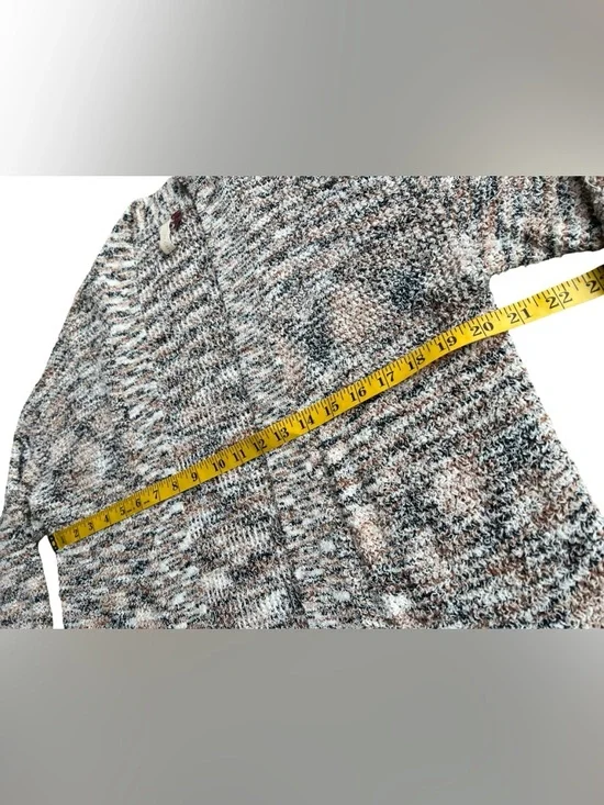 Anthropologie Pilcro Padma Space-Dyed Long-Line Knit Cardigan Boho Sweater Sz S - Picture 9 of 12